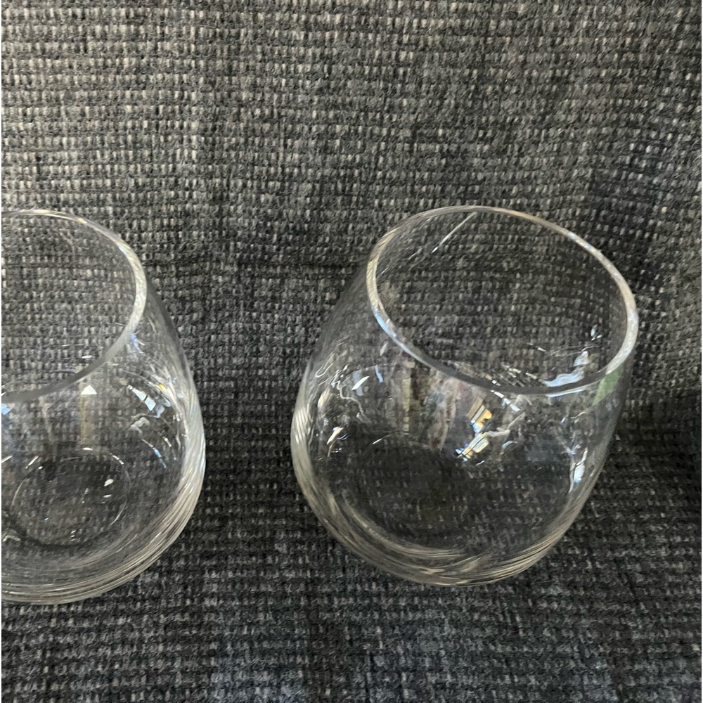 Crate and Barrel beautiful hurricane vases.